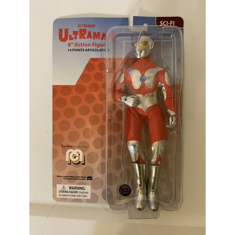 New Ultraman 8" Mego Action Figure 14 Points Articulation Sci-FI Collectors Item